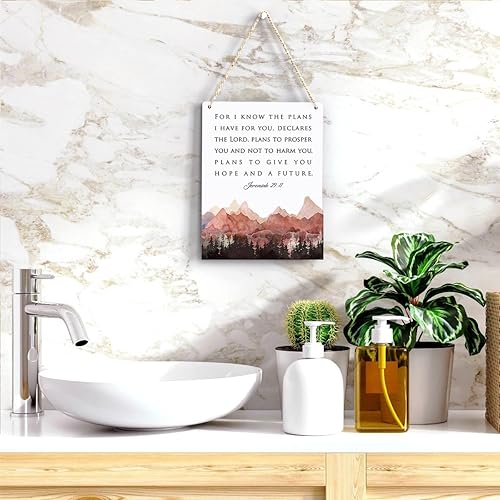 Miniatura 5 de Decoración inspiradora para I Know the Plans I Have for You Jeremiah 2911, regalos cristianos, versículo de la Biblia, arte de pared, letrero