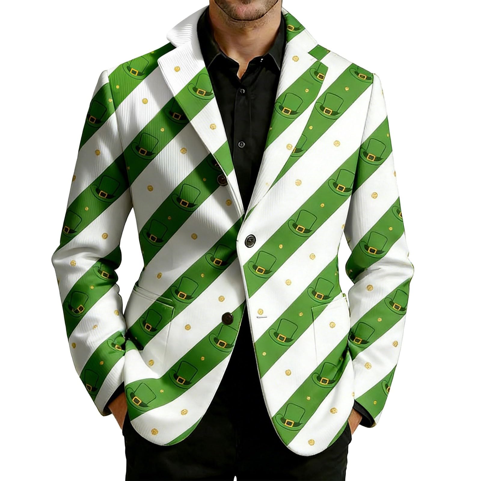 Elegante chaqueta de pana con estampado de esmoquin para hombre, estilo casual, con patrón para caballeros modernos, discotecas, escenarios