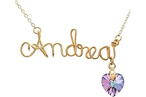 Personalized 22K Gold Plated Wire Name Necklace