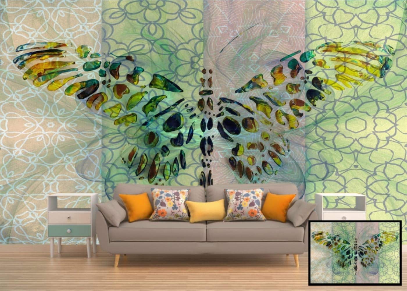 Kayra Decor Customize 3D Wallpaper Print Decal Decor Indoor Wall Mural