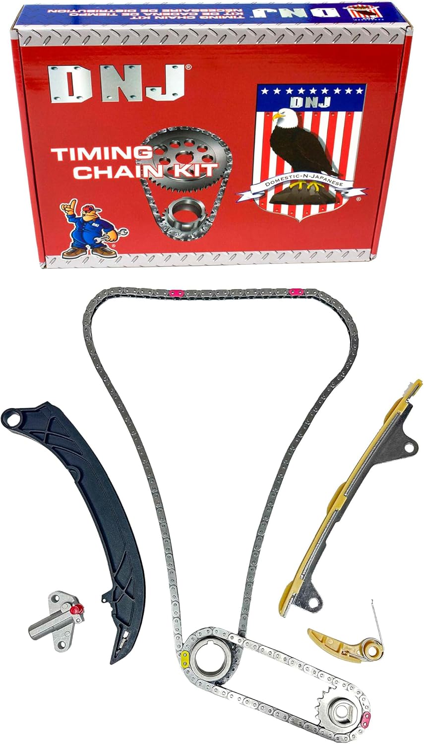 DNJ TK4559 Timing Chain Kit for 2018-2022 Toyota, ES250, Avalon, Camry, RAV4, Sienna Hybrid 2.5L L4 16V DOHC 2487cc