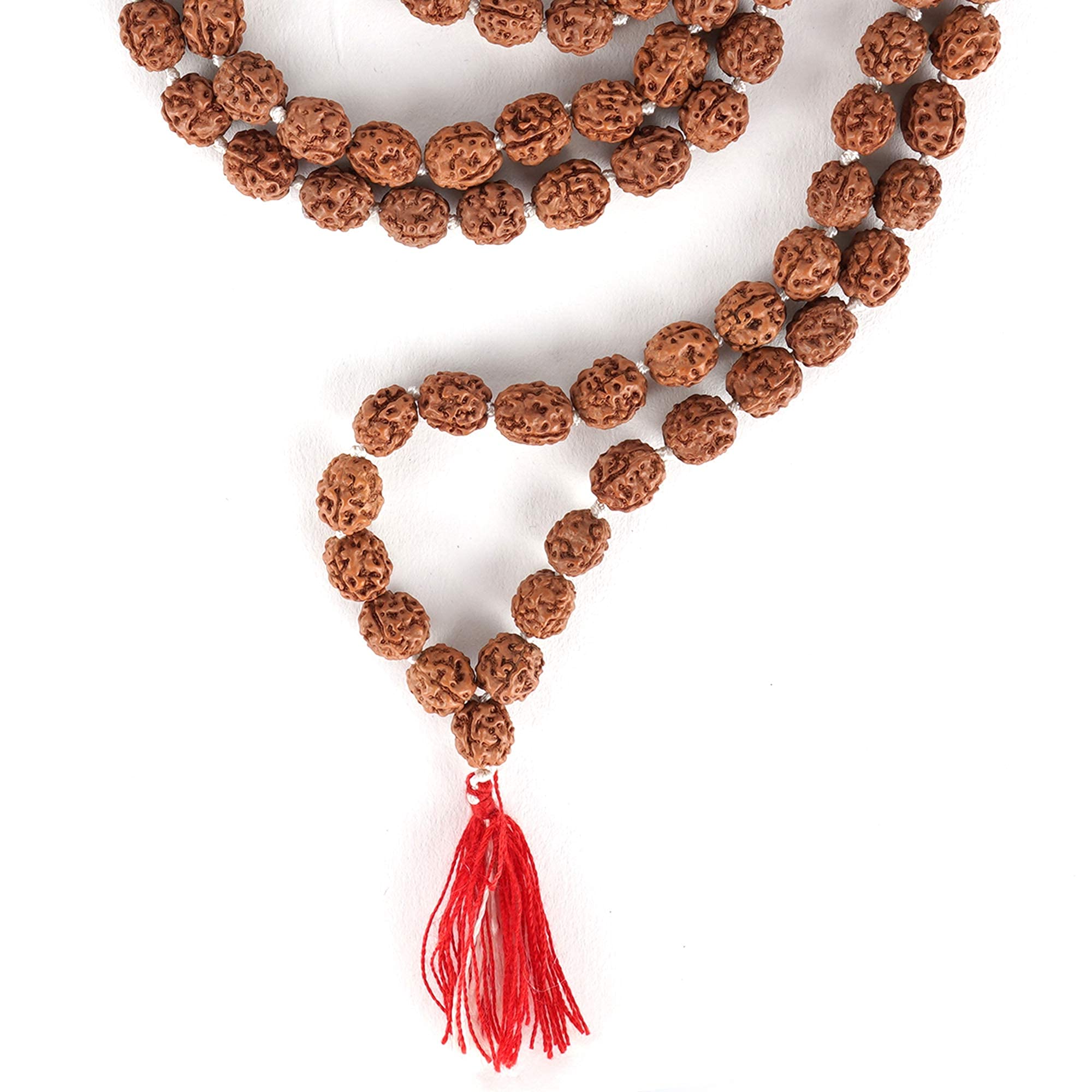 Arihant Gems & Jewels® 3 Mukhi Rudraksha Jaap Mala | Natural & Certified | Astrological Three Mukhi Beads | Positive Energy for Men & Women