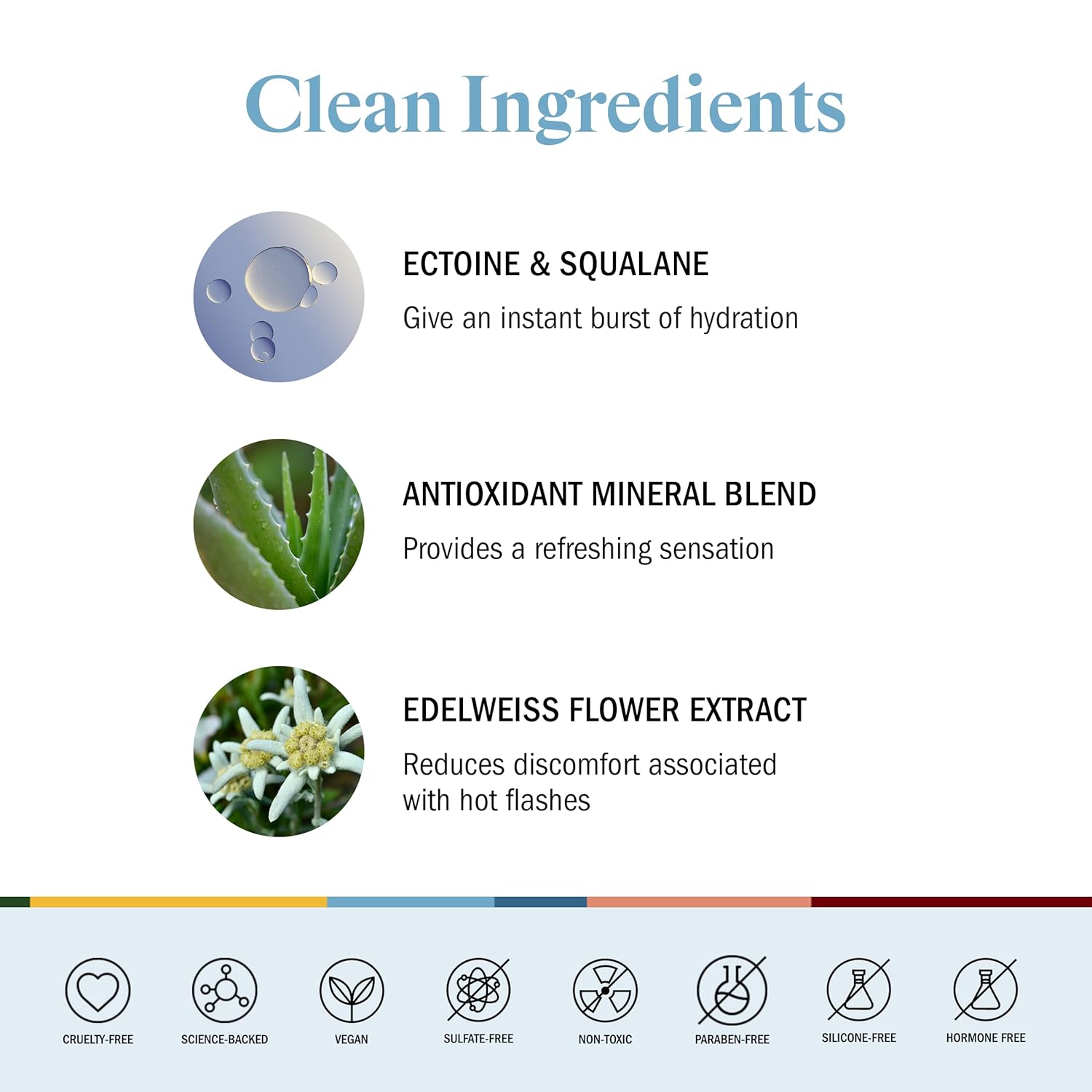 STRIPES Beauty Naomi Watts The Cool Factor Hydrating Facial Mist With Aloe Vera Hyaluronic Acid Soothes Hot Flashes Menopause Support Prep Skin Skincare Makeup 3.3 Fl Oz - Image 5