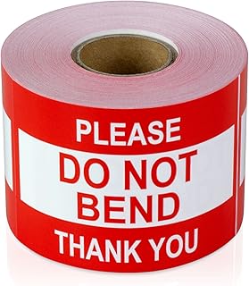 1200 Count - Please, DO NOT Bend Sticker Labels, 3 x 2 inch Rectangle Do Not Fold Labels for Handling Instructions, Shippi...