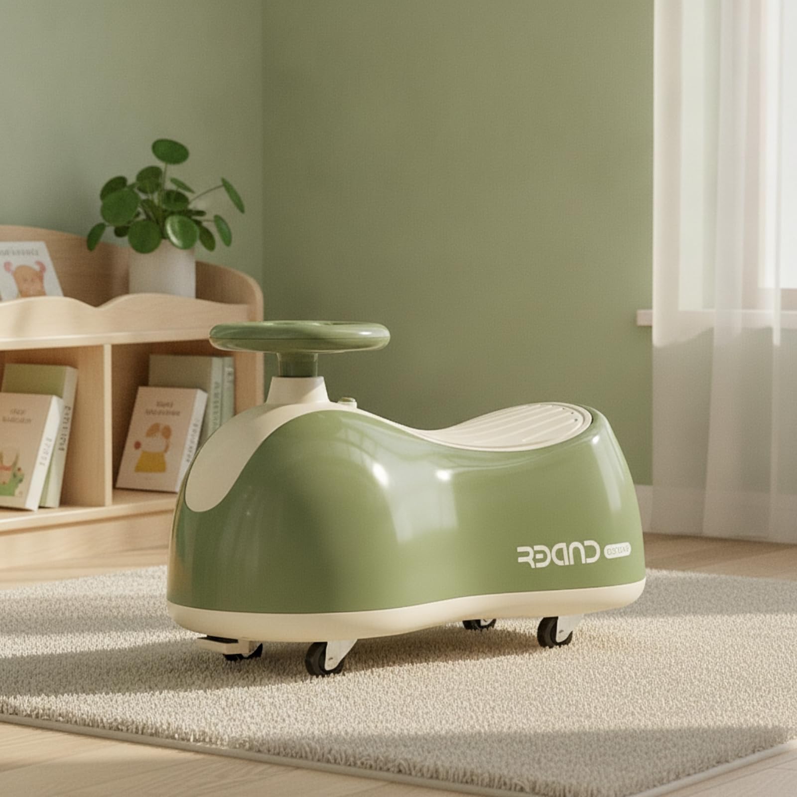 Correpasillos con Ruedas Giratorias Estable Coche Correpasillos con Luces Compacto para Caminar Infantil Música para, Gris Avanzado