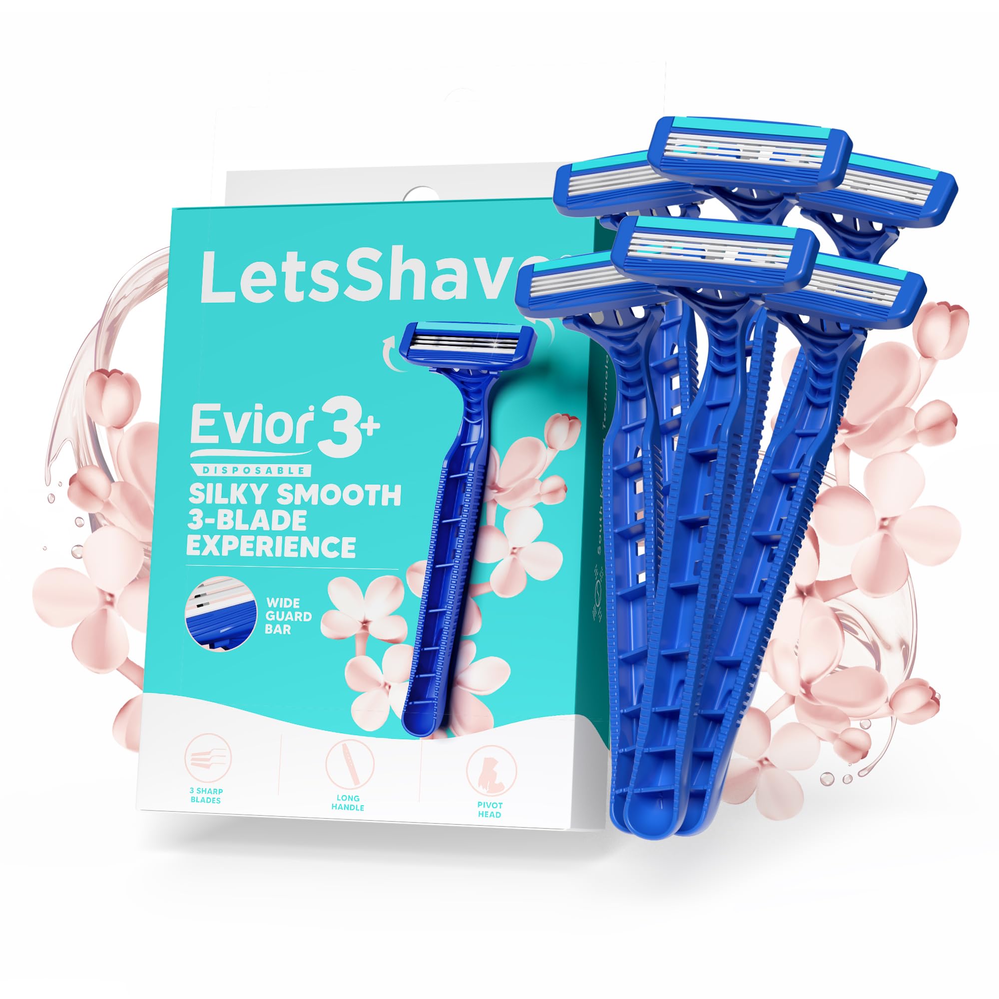 See full amazon price history chart for LetsShave Evior 3 Blade Plus Disposable Razor for Women (Pack of 6), Manual Shaving Razor for Women, Painless Hair Remover, Stainless Steel Blades LetsShave Evior 3 Blade Plus Disposable Razor for Women (Pack of 6), Manual Shaving Razor for Women, Painless Hair Remover, Stainless Steel Blades (B099W59VR4) Amazon Price History, Amazon Price Tracker