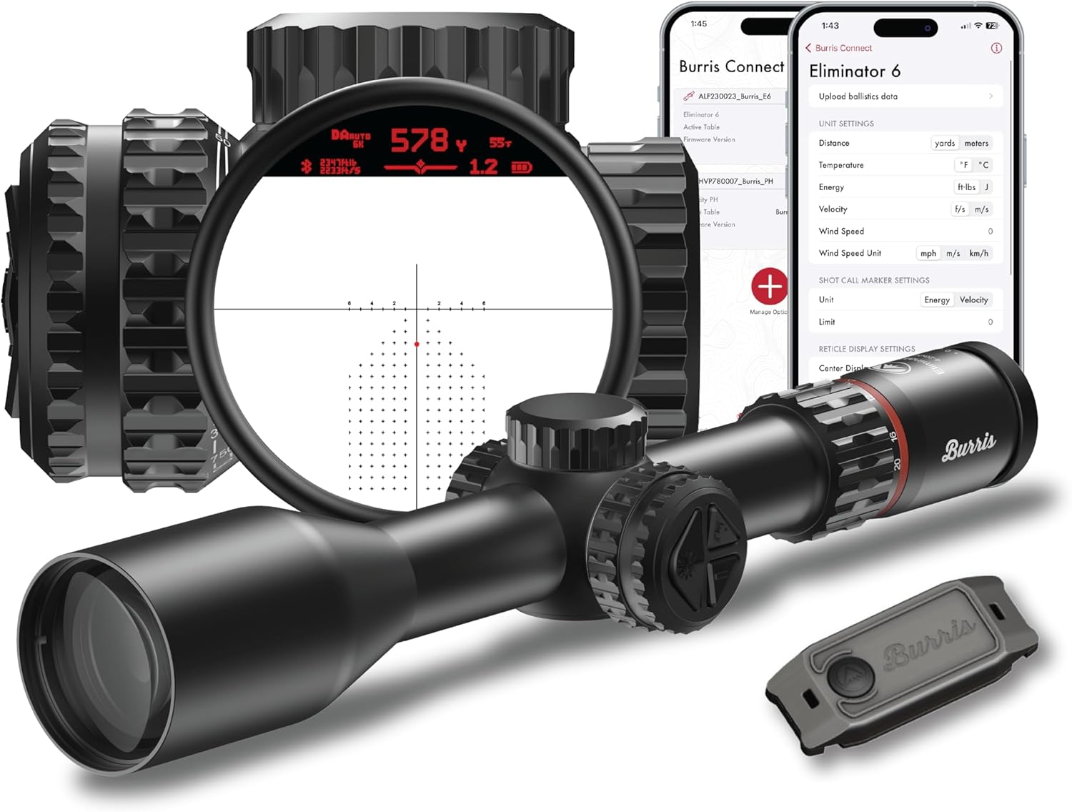 BURRIS Eliminator 6 4-20x52mm, X177, Black (200177)