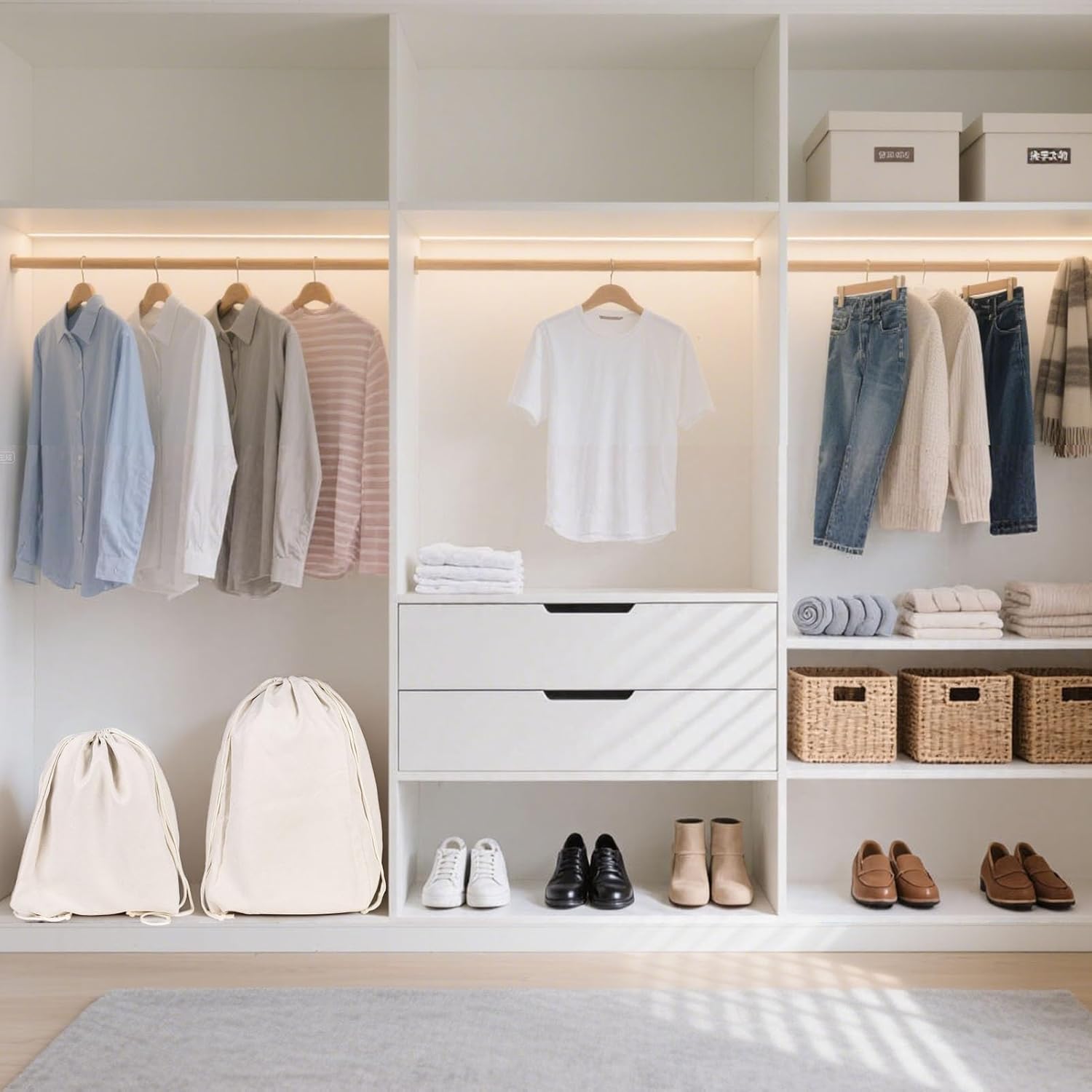 LAKE OF FIRE 4 Pcs Boot Bag for Cowboy Boots - Travel Boot Storage Shoes Bag for Cowboy Boot Protection (21" X 12") - Image 7