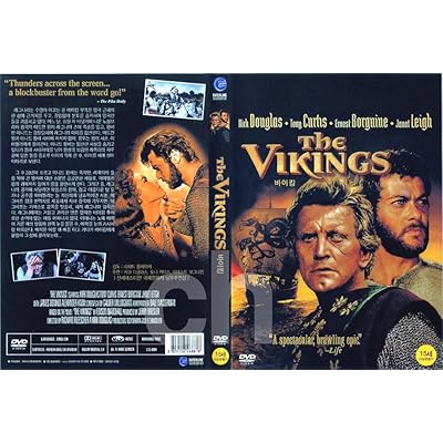 The Vikings (1958) by Kirk Douglas "Won 2 Oscars" / NEW DVD - NTSC, All Region (Registered Airmail) 퍼가지 마라 !!