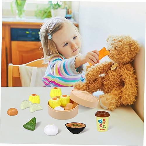 Miniatura 6 de Juego de comida china para niños, juego de 2 juegos de comida china para desayuno, mini juego de comida para niños, juguete de simulación para
