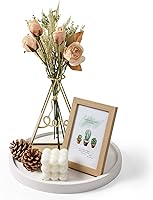 Vista 8 de Decoración redonda de madera de acacia para decoración del hogar, servicio de madera, vela, bandeja de perfume, bandejas de mesa auxiliar