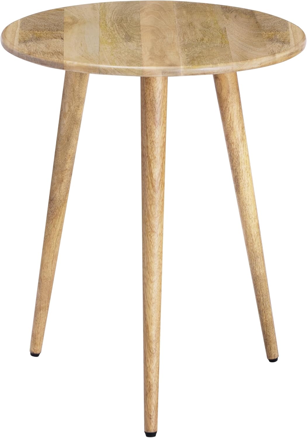 MH London Side Table - Konak End Table. Exclusively Designed Hand-Crafted Small Nightstand. Solid Wood Round End Table. Contemporary Accent Table for Bedrooms, Living Rooms and Home Office