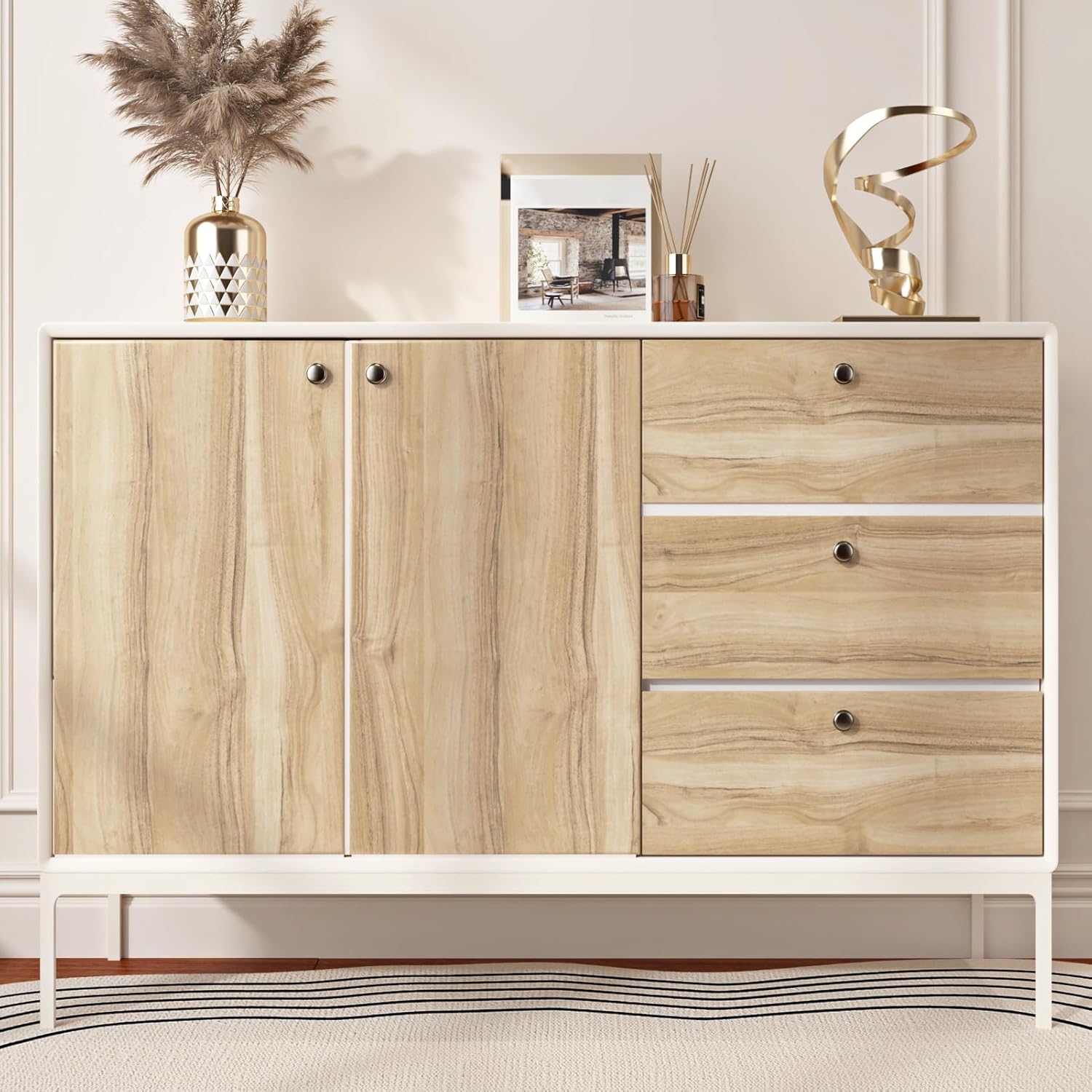 Light Wood Contact Paper for Desk Kitchen Cabinets Oak Wood Peel and Stick Wallpaper Waterproof Peel and Stick Countertops Removable Natural Wooden Wallpaper for Bedroom Bathroom 15.8" x 200"