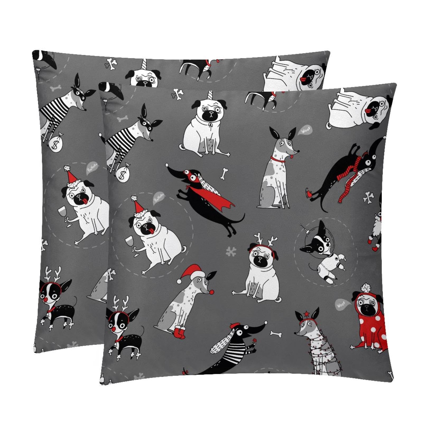 TDGKPZ Throw Pillow Covers 2 Pack Cushion Cases Decorative Pillow Cases Home Decor 45x45cm