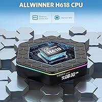 Vista 6 de Android 12.0 TV Box 6k3D HD TV Box H618 Quadcore 4GB RAM 32GB ROM 2.4G5.0G Dual WiFi y BT 5.0 Android Box Soporte Multi-Lingual Iptv Box con LAN