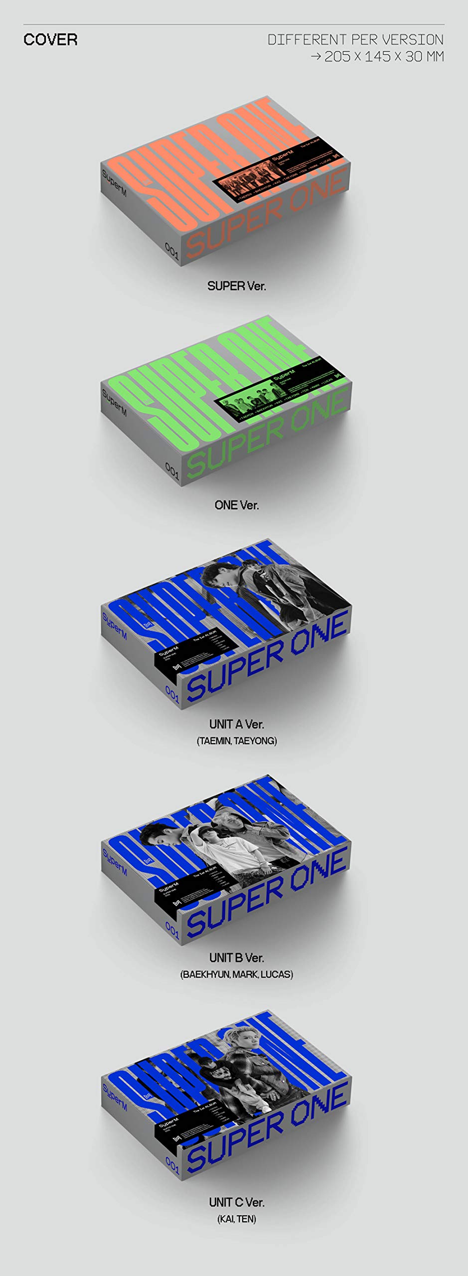 Amazon.com: SuperM - Super One (Random ver.) Album+Folded Poster+