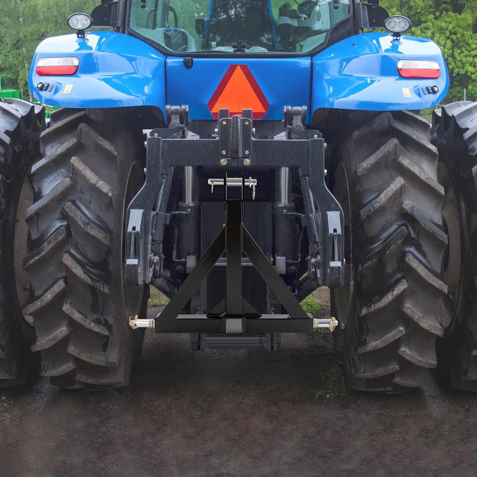 Acoplamiento de remolque de 3 puntos, receptor de 2 pulgadas, adaptador para tractor de categoría 1, adaptador de acoplamiento para remolques y aparatos de granja