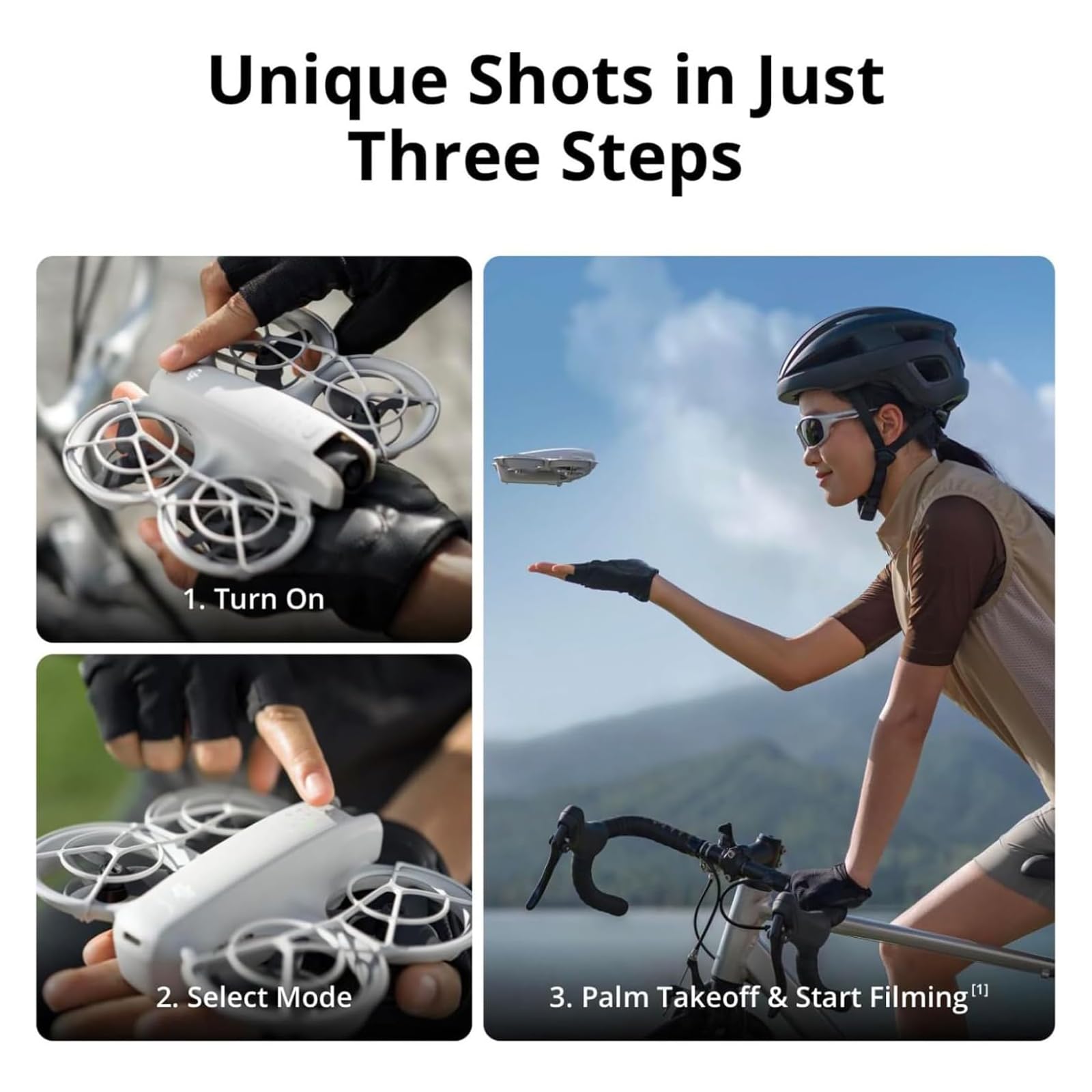 DJI Neo Drone with Camera 4K, Intelligent Flight Battery & Carrying Bag Bundle, Foldable FPV GPS Drone for Adults, Beginners, Professionals