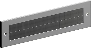 Letter Box Cover Draught Excluder for Internal Use - Silver Finish