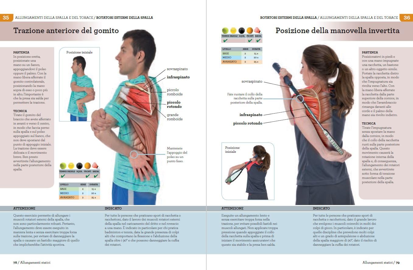 100 esercizi di stretching per il tennis