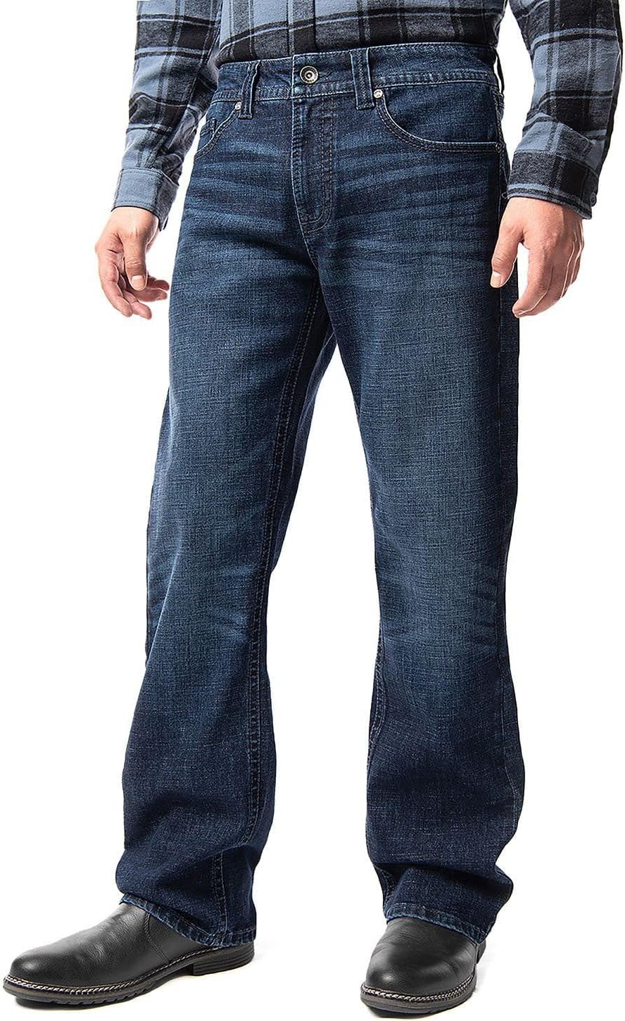 Axel Men's Boot Cut Denim Jean | Cowboy Jeans | Mens Relaxed Fit Boot Cut Jeans - Image 2