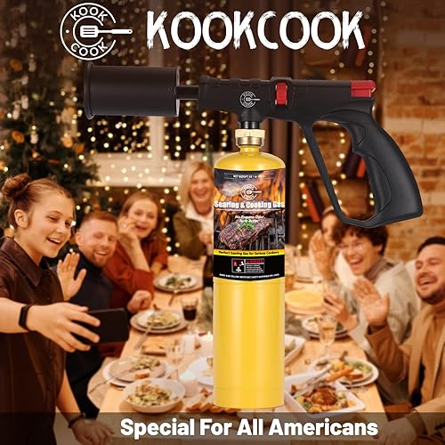 Miniatura 8 de KookCook Kit de 12 paquetes de gas MAPP de 14.1 onzas, 99.99% de alta pureza, igual a gas MAP más caliente que el propano sin olor, para cocinar,