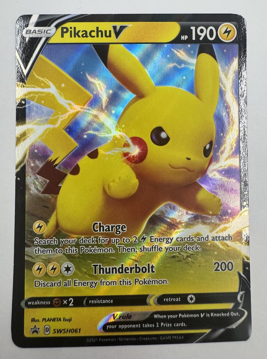 pikachu pokemon card value holographic 2024 Ssp En-surging Sparks 247 Ex Hyper Rare PSA 10 Graded 35/108 (Cracked Ice Holo) Pokemon - Pikachu SWSH061 -