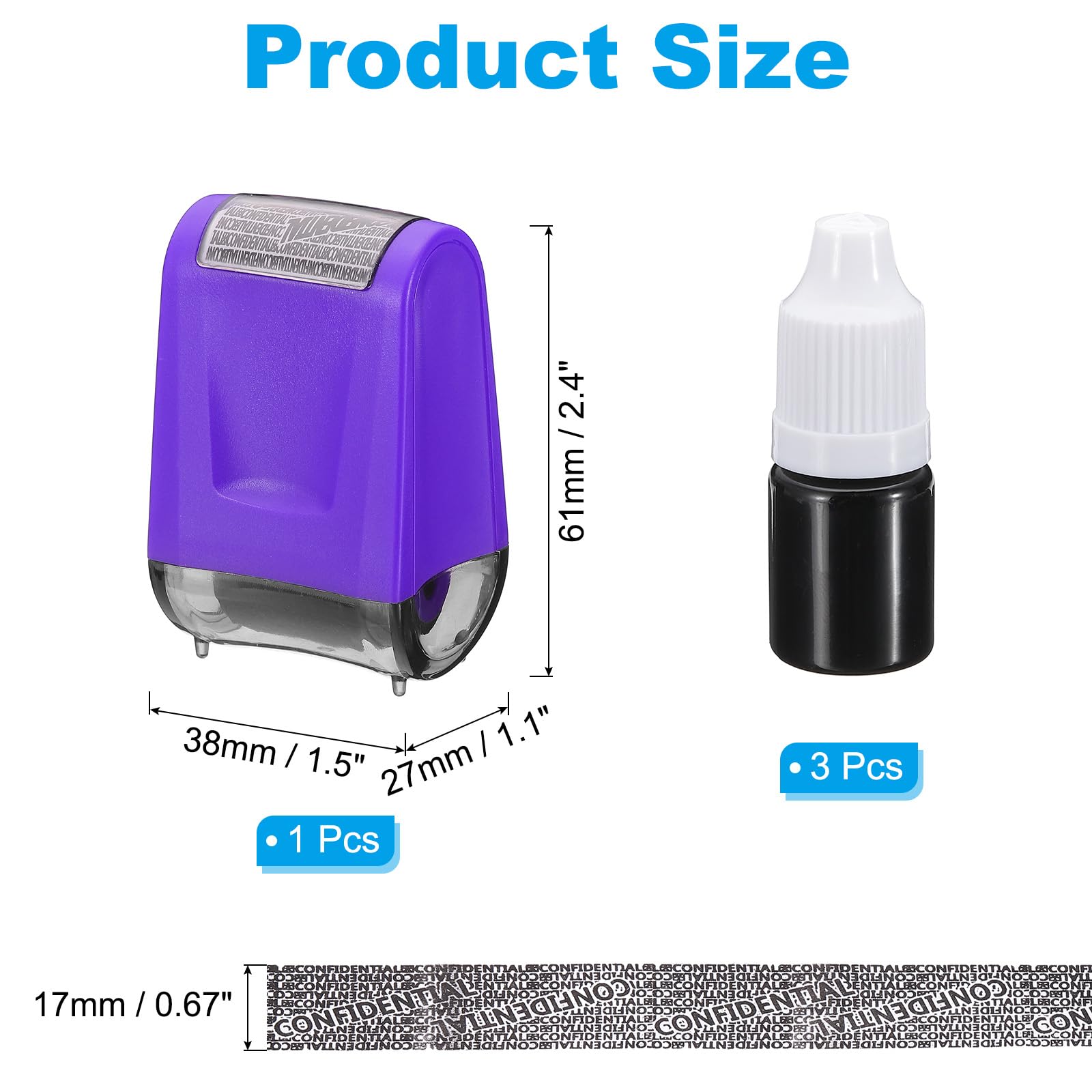 PATIKIL Identity Theft Protection Roller Stamp - Image 2