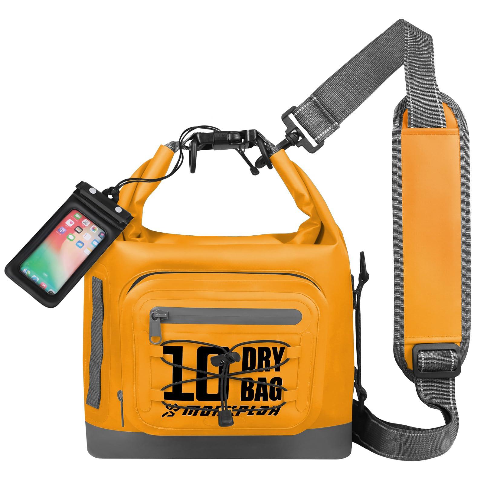 MORXPLOR Dry Bag Waterproof,5L/10L/20L/30L Roll Top Dry Bag Backpack with WaterProof Phone Case for Swim,Kayak