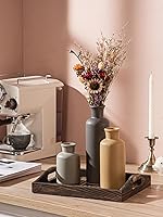 Vista 82 de Juego de jarrones de cerámica, jarrones de flores para decoración del hogar, decoración moderna de granja, centros de mesa de sala de estar, cocina