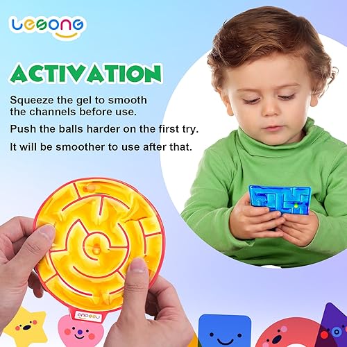 Miniatura 3 de Juguetes sensoriales antiestrés para niños con autismo laberinto relleno de gel calmante para el aula y el hogar - Juguetes sensoriales para