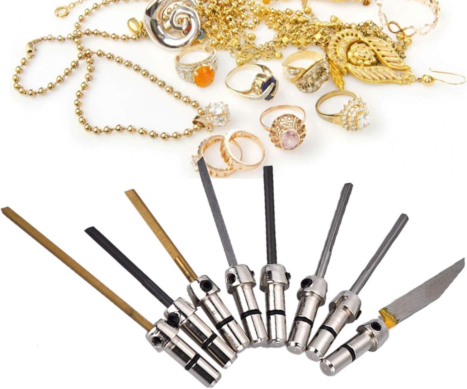 Jewelry Engraver Tools,Engraving Cutting Bits for Pneumatic Impact Engraving Machine Jewelry Tool Edge Tungsten Steel Carving Graver Knife