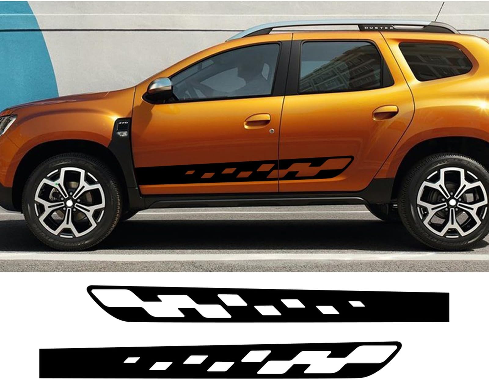 Car Door Side Stickers DIY Auto Vinyl Film Sport Graphics Styling Decals Automobile Tuning Accessories, For Renault Dacia Duster