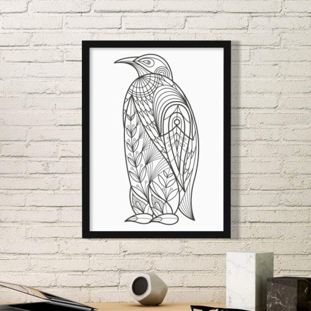 Peinture bird cadre photo noir medium pour décoration murale de maison