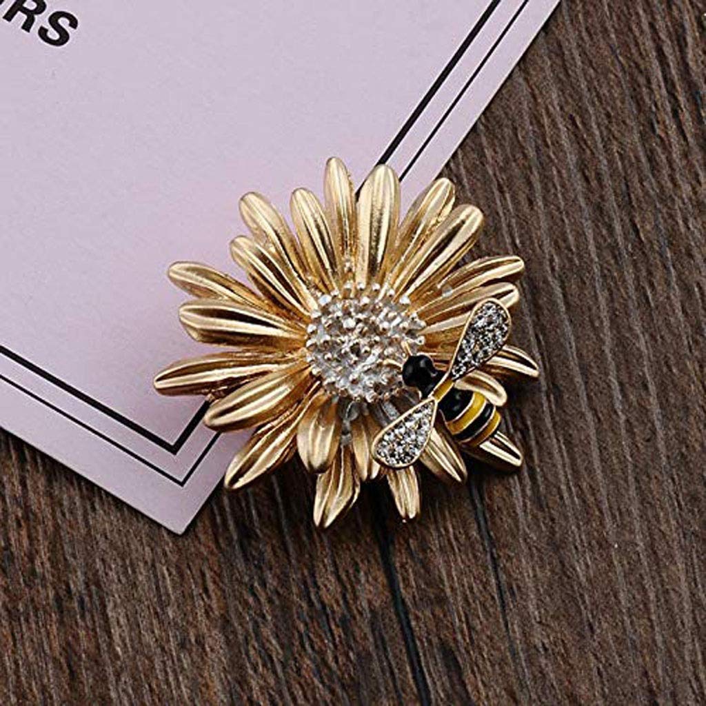 RWRAPS Brosche mit Gänseblümchen-Blumenbrosche – Damen-Kleidungsaccessoires, Pin-Mantel-Cardigan-Brosche