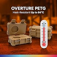 Vista 2 de Filamento de impresora 3D Overture PETG de 0.069 pulgadas con superficie de construcción 3D, bobina de 2.2 libras, precisión dimensional +/- 0.002