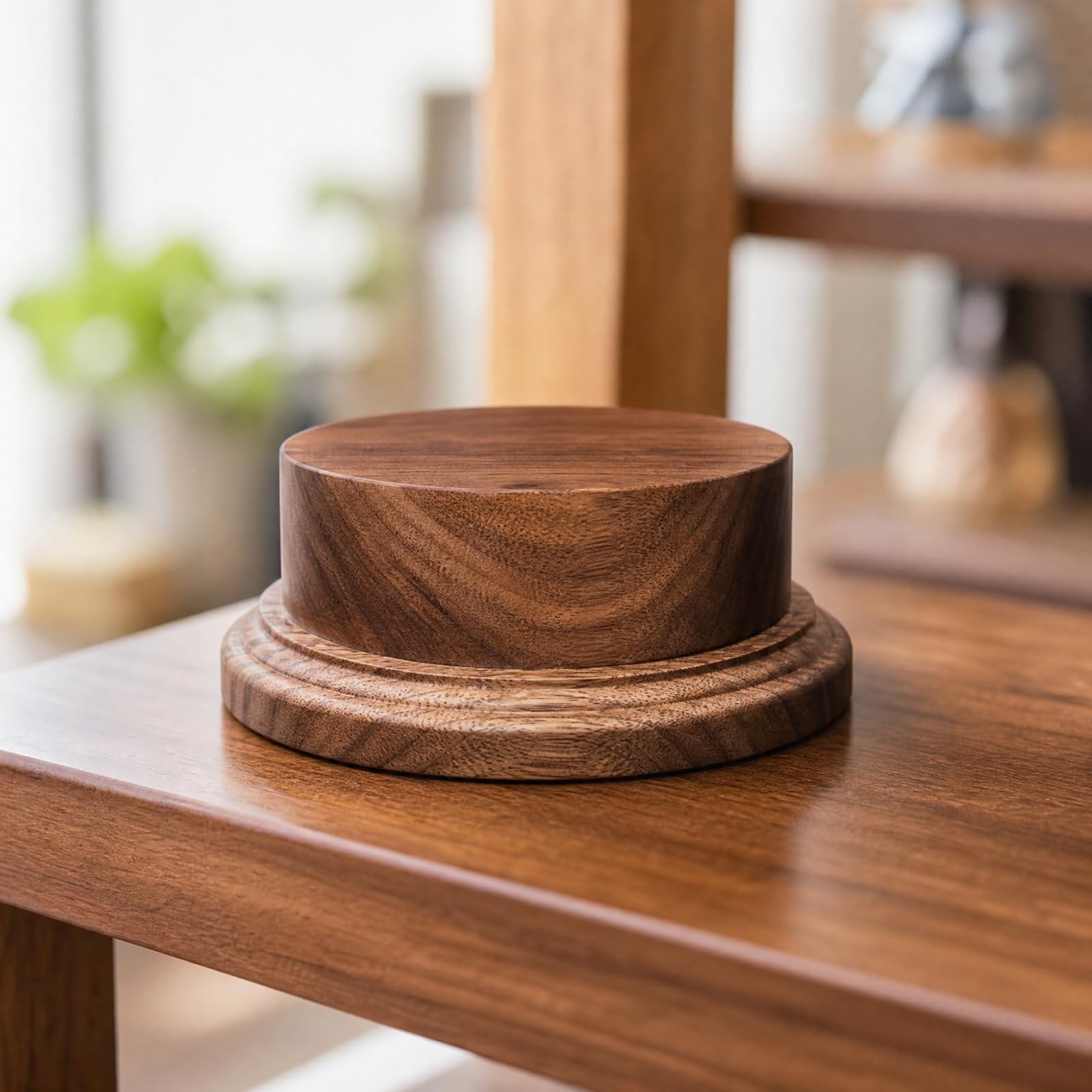 Base Redonda Madera Elegante , 12CM