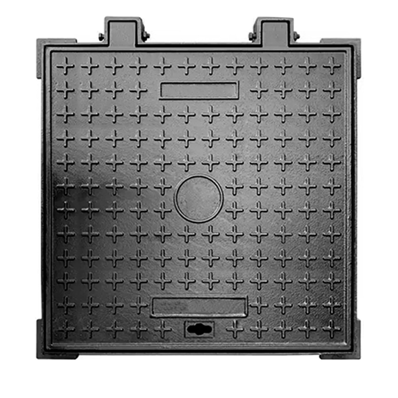 Couvercle carre en fonte B125 de 60x40 cm pour regard de chaussite et evacuation