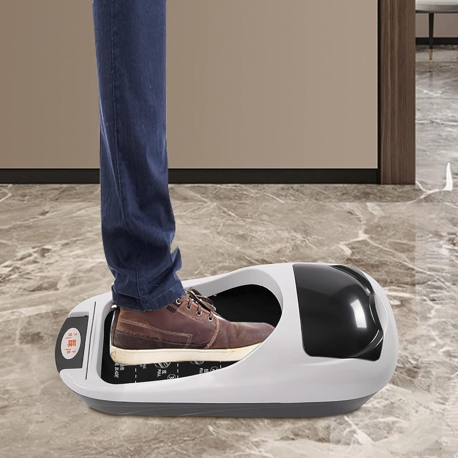 Dispensador PortáTil de Cubrezapatos Desechables con 3 Rollos de Recambio para Hogar, Oficina y Laboratorio