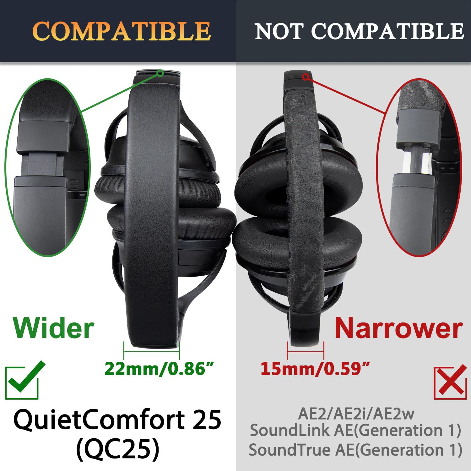 Amazon | SOULWIT ヘッドバンド ヘッドホン バンド カバー for Bose