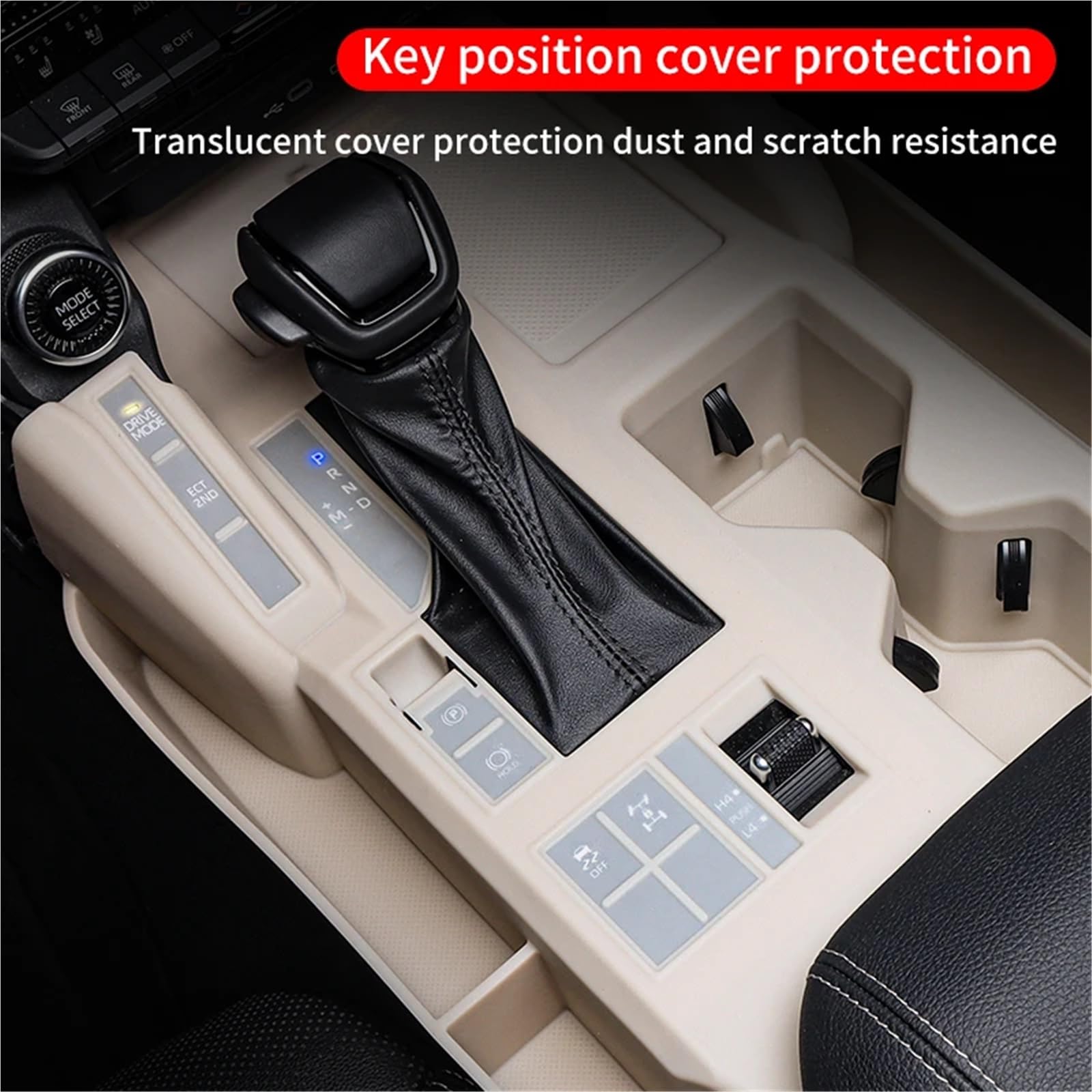 Ochrona Podłokietnika 2024 2025 Pasuje do Toyoty Pasuje do Land Pasuje do Cruiser 250 Prado LC250 1958 Edition Pokrywa skrzyni biegów Schowek na siedzenie(Black (LHD))