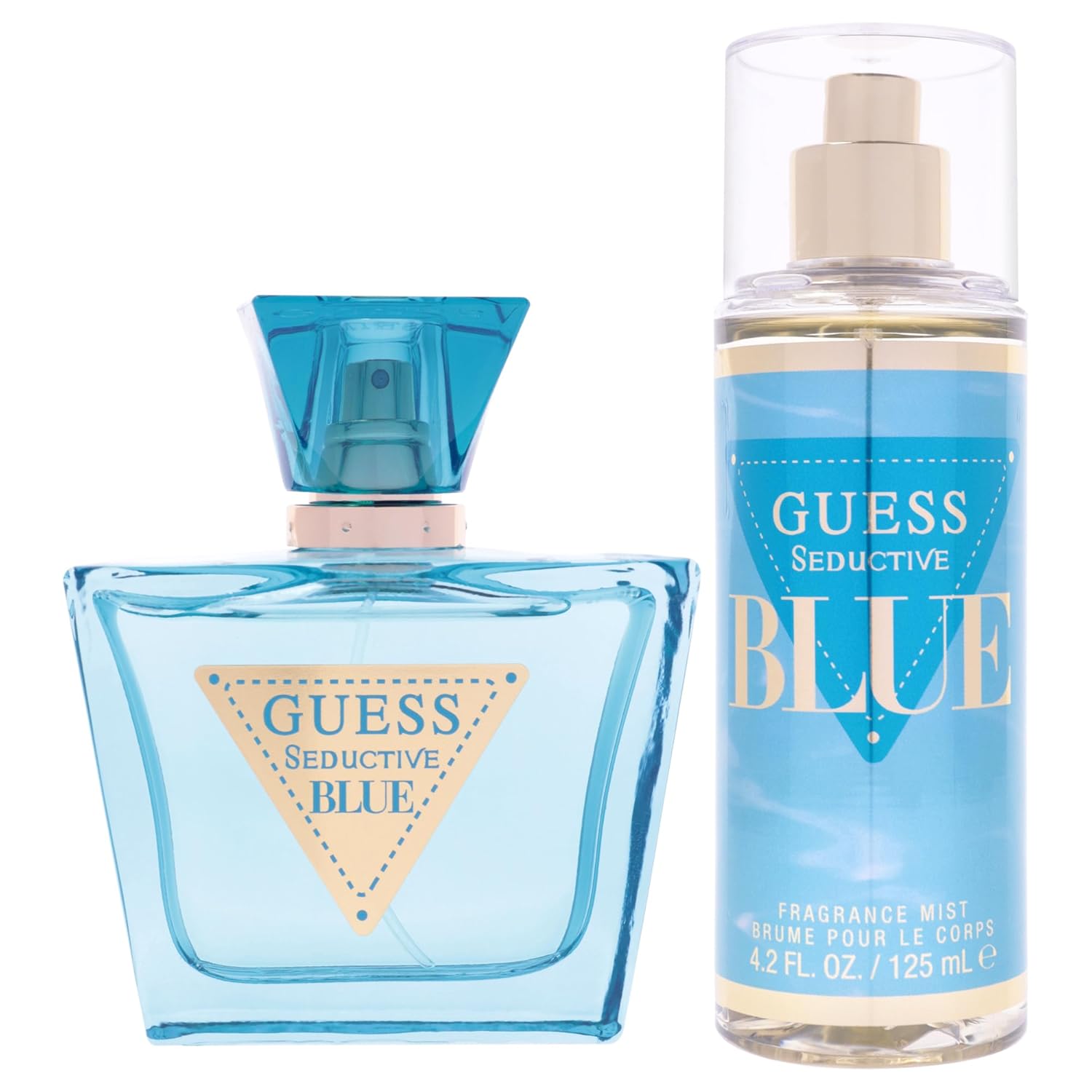 GUESS Seductive Blue Women/Femme Eau de Toilette 2 Piece Gift Set - Perfume Spray 2.5 Fl. Oz. & Fragrance Mist 4.2 Fl. Oz.