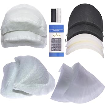 GELMAY Sewing Shoulder Pads, 5Pair 1.8-4.0CM Thickened Foam Sponge Cotton Clothing Supplies Enhancer Push-Up Set-in Covered