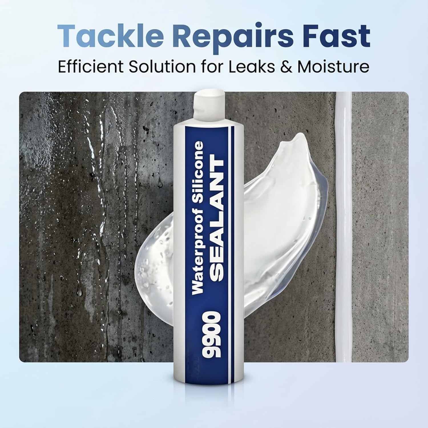 All-Purpose Super-Bonding Structural Sealant, Waterproof Adhesive 9900 Bonding Sealer Glue - UV-Resistantc, Strong Sealing Compound, Multi-Surfaces Adhesive for Roof Bathroom Tile