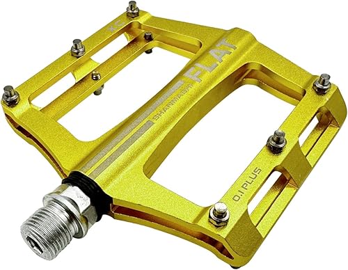 Miniatura 5 de UPANBIKE Pedales de rodamiento de bicicleta de montaña 916 '' huso de aleación de aluminio plataforma plana para bicicleta de carretera BMX MTB