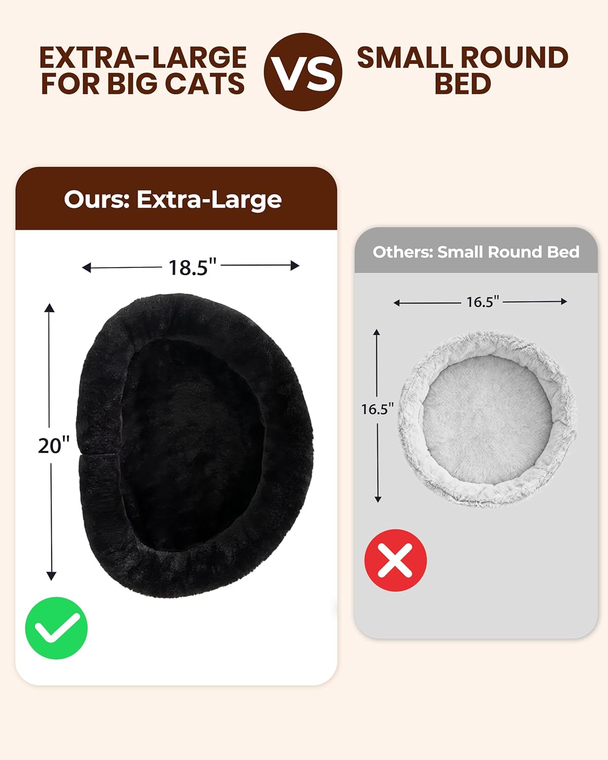 L&W BROS. Cat Desk Bed, 20.5"x18.5" Foldable Clamp-On Desk Cat Hammock for Large Cats, 50lb Capacity Space-Saving Desk Cat Perch with Washable Plush Fleece Cover for Gaming & Office Desk