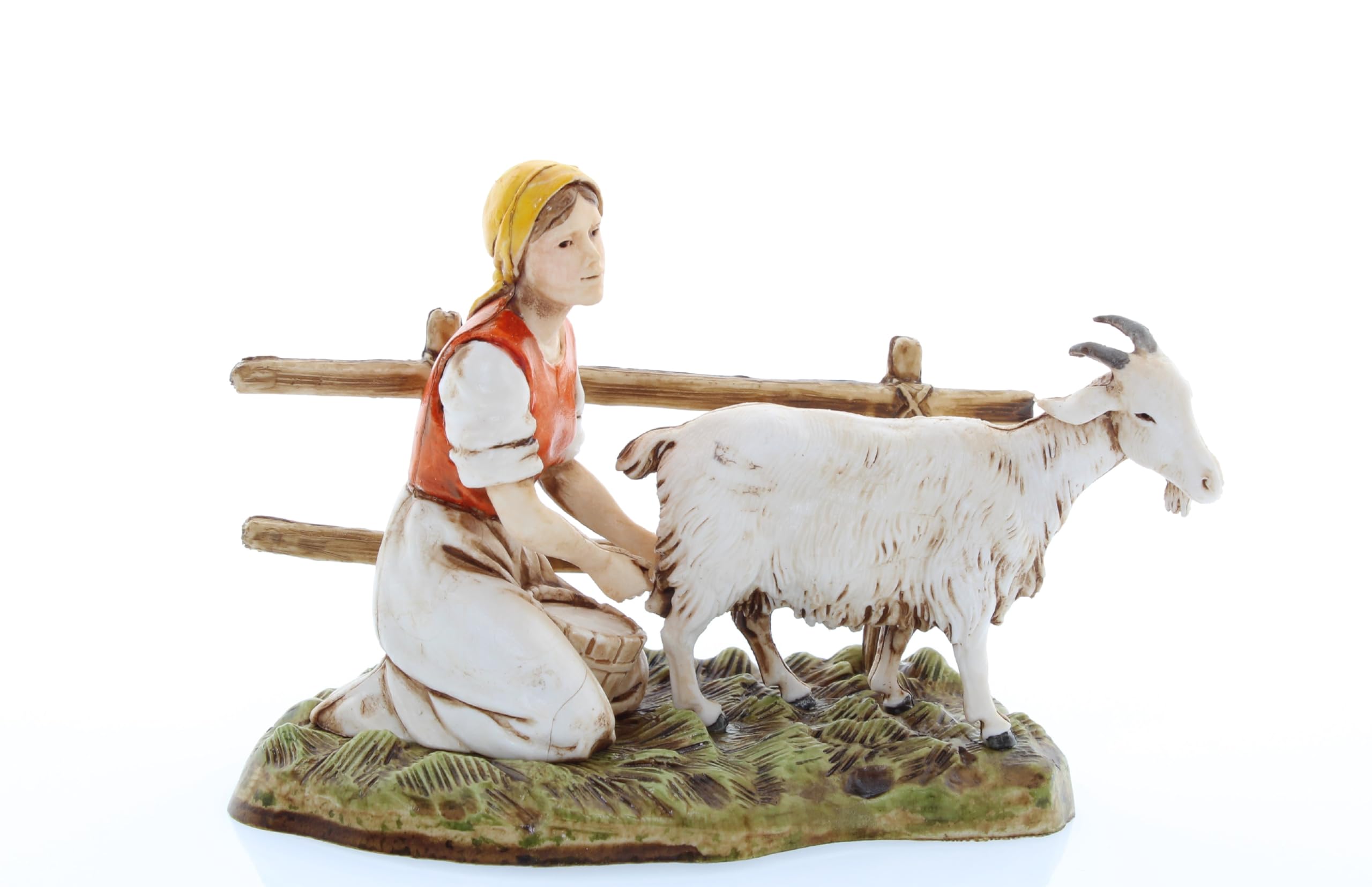 Moranduzzo Conjunto de 4 Oficios de Mujeres para Belén de 10 Cm Escala 1:20-Figuras de Belén Indestructibles-Estilo 700', Pintura Acabada a Mano, Producto Oficial, Escultor M. Landi