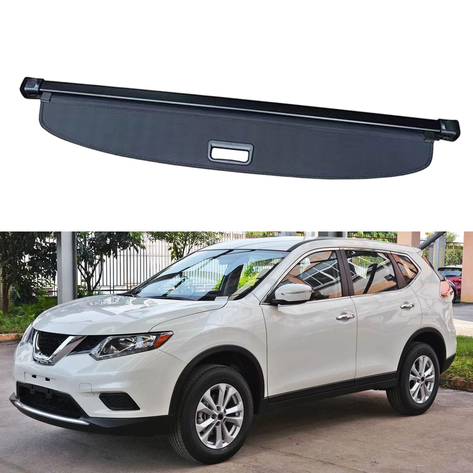 SXLGDW Car Retractable Rear Trunk Parcel Shelf,Compatible with Nissan Rouge X-TRAIL 2014-2020,Car parts