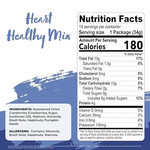 Miniatura 8 de Natures Garden Heart Mezcla Saludable de servido individual - 84 onzas 12 onzas x 7 unidades