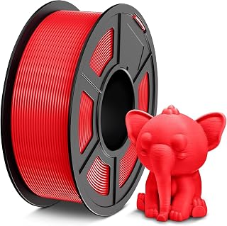 TECBEARS PETG Filament 1.75 mm Rot, Stärker Zähigkeit PETG 3D Drucker Filament, 1kg Spule, Maßgenauigkeit +/- 0,02 mm, Kompatibel mit FDM Drucker